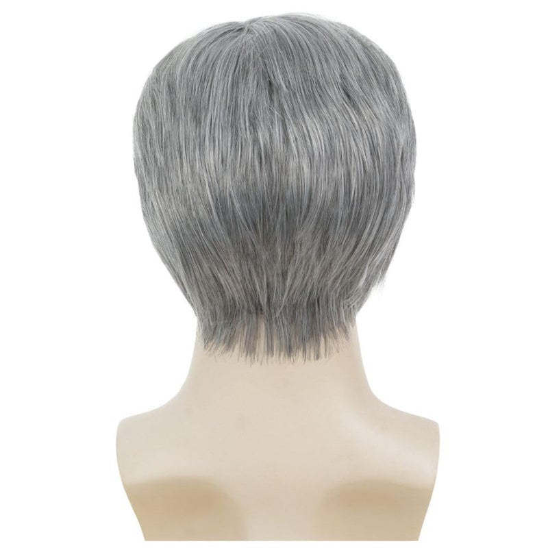 Dai Cloud Short Grey Wigs for Men Soft Layered Fluffy Hair Male Wigs Heat Resistant Natural Halloween Cosplay Hair Wig - Image 3